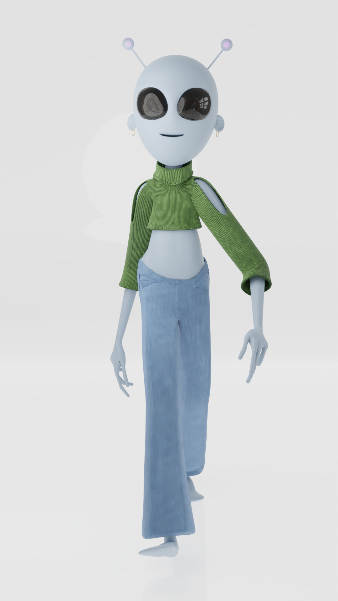 Sam Feeling Sound CGI Virtual Influencer 3d Design Walking 2